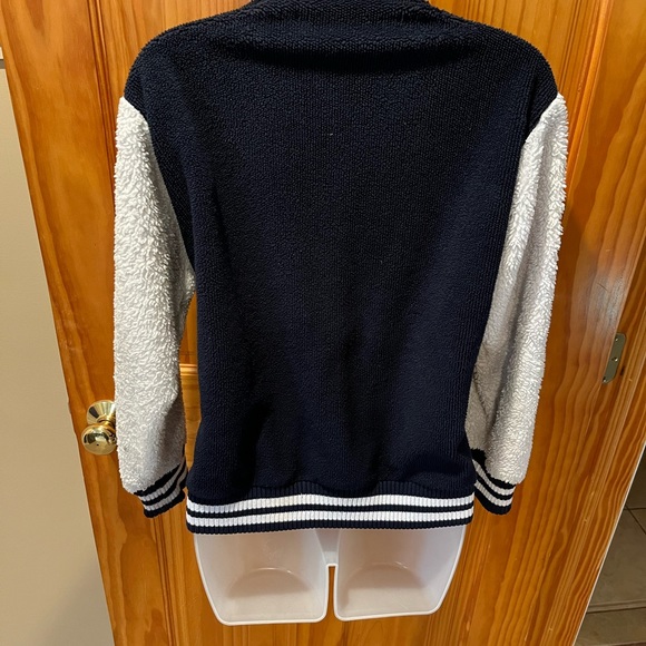 Know-Wear® UC Davis Youth Fuzzy Letterman Jacket - Picture 5 of 10